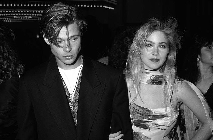 Christina Applegate with Brad Pitt